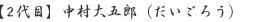2代目・中村大五郎(だいごろう)